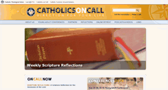 Desktop Screenshot of catholicsoncall.org